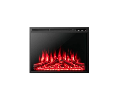 Slickblue Electric Fireplace Recessed with Adjustable Flames