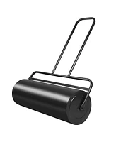 Slickblue 24 x 13 Inch Tow Lawn Roller Water Filled Metal Push