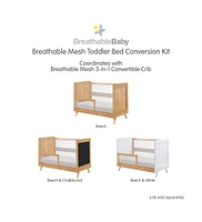 BreathableBaby Breathable Mesh Toddler Bed Conversion Kit for 3-in-1 Convertible Crib