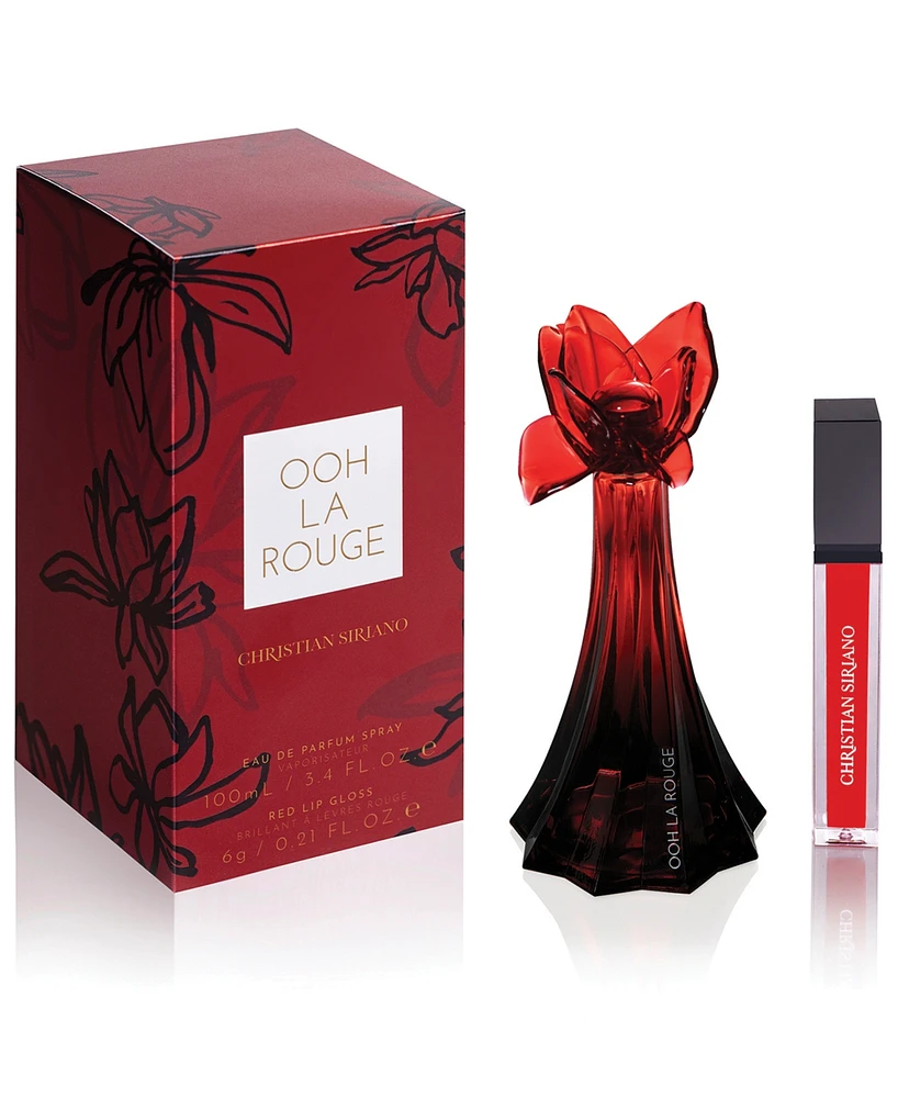 Christian Siriano Ooh La Rouge Perfume 3.4 oz and Lip Gloss 0.21 oz