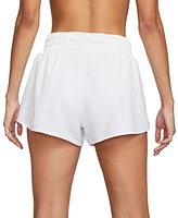 Nike Women's One Dri-fit Mid-Rise Brief-Lined Shorts