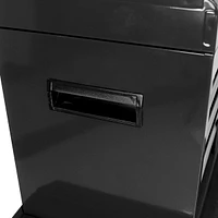 Detachable 5 Drawer Tool Chest With Bottom Cabinet And One Adjustable Shelf-Black