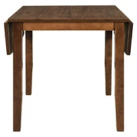 Streamdale Furniture 3-Piece Wood Drop Leaf Breakfast Nook Dining Table Set With 2 X-Back Chairs For Small Places