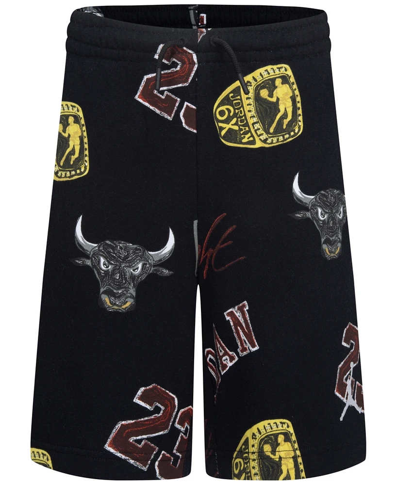 Jordan Big Boys Michael Essentials Printed Fleece Shorts