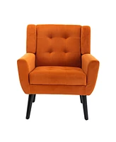 Modern Soft Velvet Material Ergonomics Accent Chair Living Room Chair Bedroom Chair Home Chair