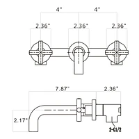 Bathroom Faucet Wall Mounted Bathroom Sink Faucet