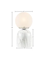 Streamdale Furniture Nelia Frosted Glass Globe Resin Table Lamp