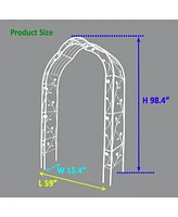 Streamdale Furniture Customizable Metal Garden Arch for Weddings and Events