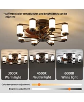 Streamdale Furniture 21.7" Ceiling Fan with Remote and Dimmable Light