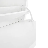 2-Drawer Entryway Shoe Organizer, Wood Grain Top