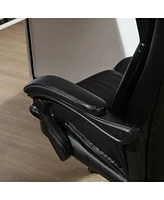 Vinsetto High Back Massage Office Chair, 6-Point Vibration, Pu Leather, Reclining & Swivel, Black