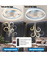 Ceiling Fans With Lights Dimmable Led Embedded Installation Of Thin Modern Ceiling Fans