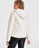 Maralyn & Me Juniors' Reversible Faux-Fur Quilted Coat
