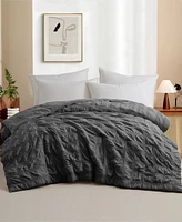 Unikome Crinkle Textured Down Alternative Comforter