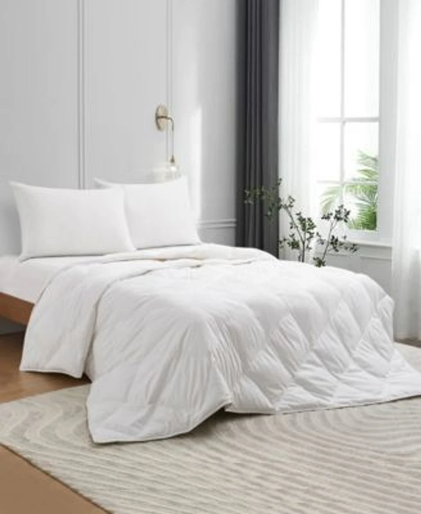 Unikome Lightweight White Goose Down Feather Fiber Comforter