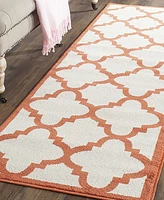 Safavieh Amherst AMT423 Beige and Orange 2'3" x 11' Runner Area Rug