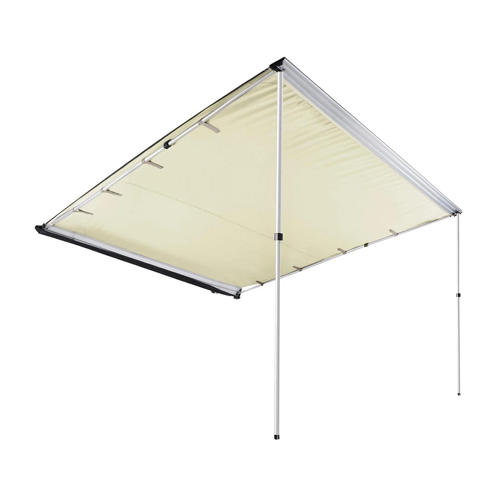 Yescom 7.6x8.2ft Car Side Awning Rooftop Pull Out Tent Shelter Sun Shade Suv Outdoor Camping Beige