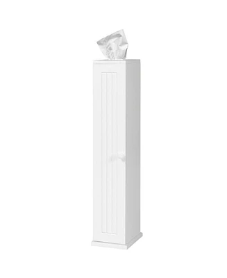 Slickblue Toilet Tissue Storage Floor Cabinet-White