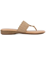 Jones New York Women's Sonal Woven Thong Flat Sandals
