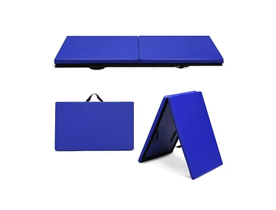 Slickblue Gymnastic Mat with Carrying Handles for Yoga