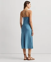 Lauren Ralph Women's Satin Charmeuse Slip Dress