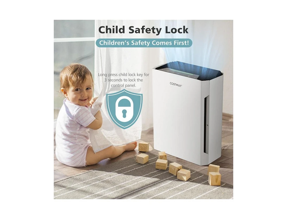 Slickblue H13 True Hepa Air Purifier with Adjustable Wind Speeds