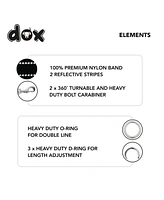 Ddoxx Reflective Nylon Dog Leash and Adjustable