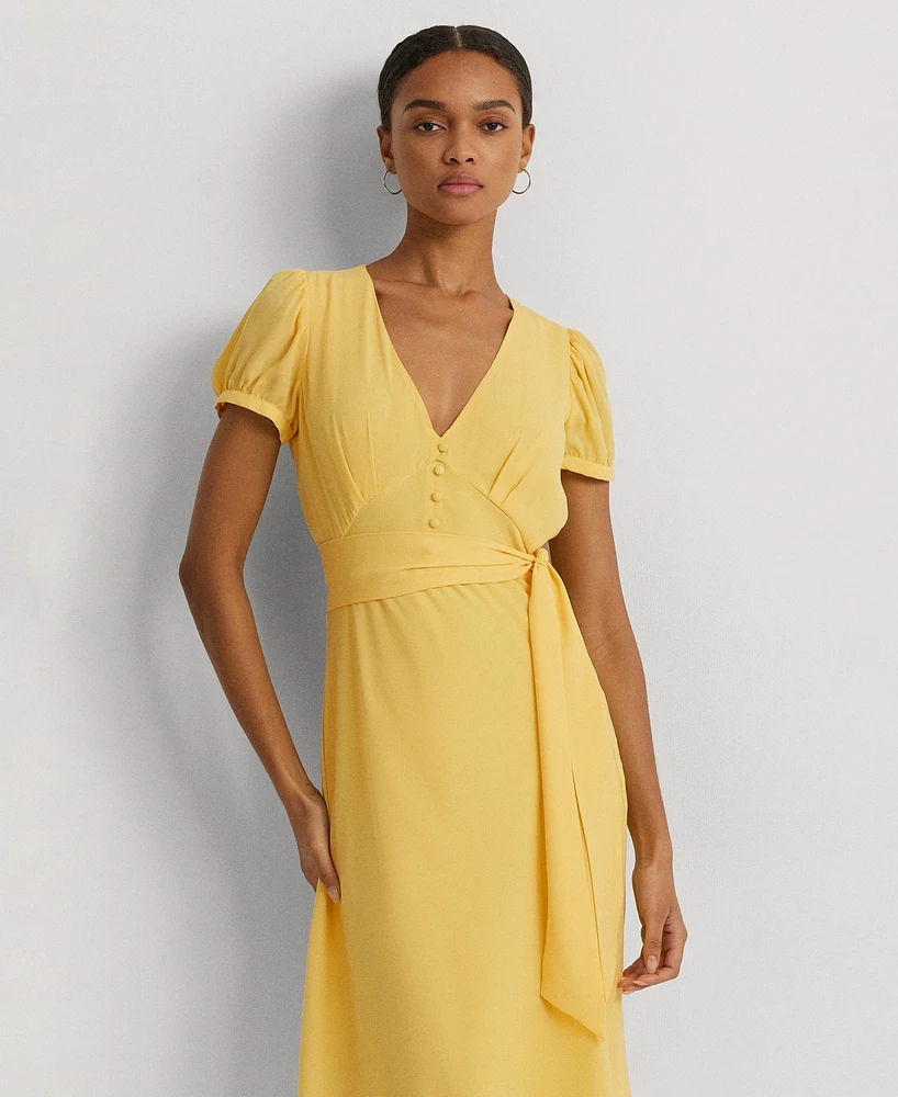 Lauren Ralph Women's Empire-Waist A-Line Dress