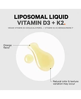 Codeage Liquid Vitamin D3 K2 Supplement, Liposomal Vitamin D Cholecalciferol, Menaquinone Mk-7, Liquid Vitamin K - Non-gmo - No Sugar - 2 fl oz