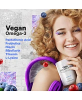Codeage Teen Clearface Adolescent Face, Skin & Pimples, Vitamins A, C, D3, E, Pantothenic Acid, Niacin, Zinc Supplement Teenagers, Probiotics, L-Lysin