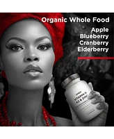 Amen Vitamin D, K2 & Zinc, Cholecalciferol D3 5000 Iu, Organic Whole Food Blend with Apple, Blueberry, Cranberry, Elderberry Powder Fruits, D3 K2 Vita