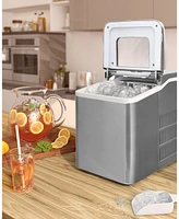 Slickblue Portable Countertop Ice Maker Machine with Scoop