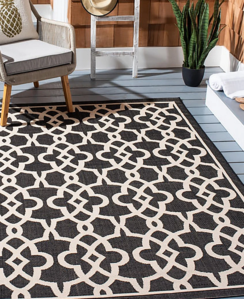 Safavieh Courtyard CY6071 and Beige 5'3" x 7'7" Outdoor Area Rug