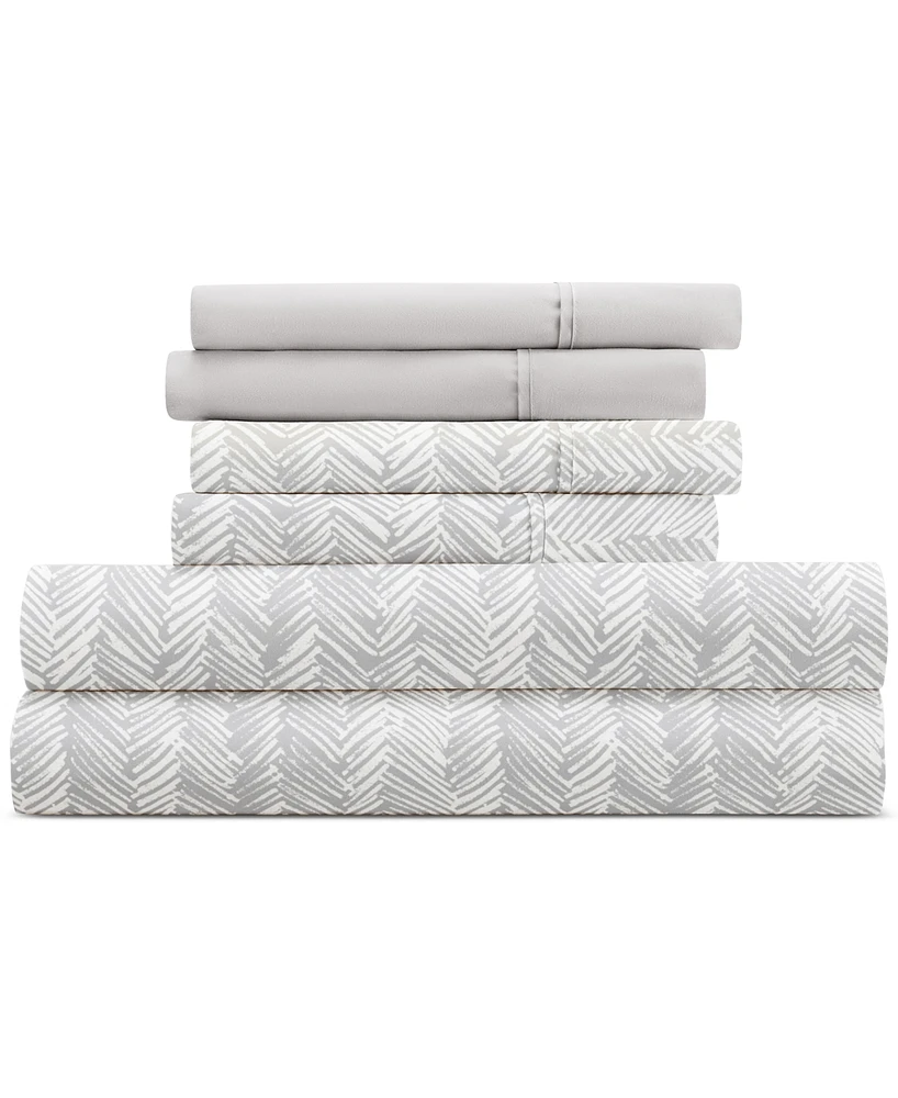 Kaycie Gray Microfiber 6-Pc. Sheet Set, King