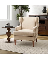 Hulala Home Kader Transitional Upholstered Armchair with Tufted Design