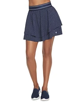 Skechers Women's Mini-Dot-Print Layered Pull-On Golf Skort