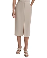 Dkny Women's Slit-Front Midi Pencil Skirt