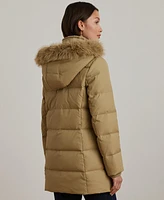 Lauren Ralph Women's Hooded Crest Puffer Coat