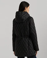 Lauren Ralph Women's Hooded Anorak Quilted Coat