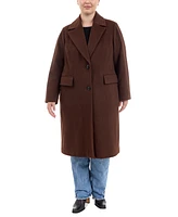 Michael Kors Plus Single-Breasted Coat, Created for Macy's