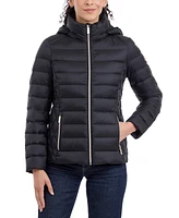 Michael Kors Petite Hooded Packable Down Puffer Coat, Created for Macy's