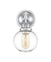 Trade Winds Lighting Trade Winds Chatham Glass Globe Wall Sconce in Chrome