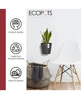 Ecopots Modern Amsterdam Round Wall Flower Pot