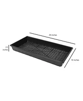 Sunpack 10 x 20in Indoor Gardening Mesh Plastic Seeding Tray, 2.3in