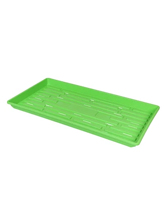 Sunpack 10 x 20in Indoor Gardening Shallow Plastic Seeding Tray, 1in