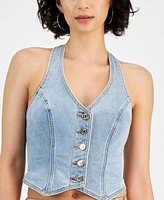 Guess Women's Piper Denim Halter Vest