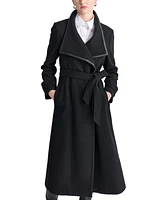 Dkny Women's Belted Wing-Collar Maxi Coat