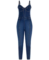 Guess Women's Sami Sleeveless Denim Jumpsuit