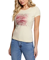 Guess Women's Crewneck Logo Short-Sleeve T-Shirt