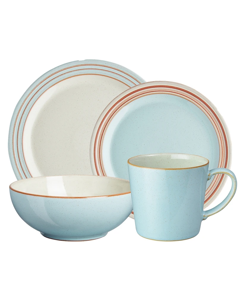 Denby Heritage Pavilion 16 Pc Dinnerware Set, Service for 4